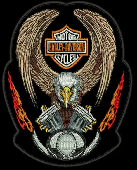 Patch Bordado Aguia harley
