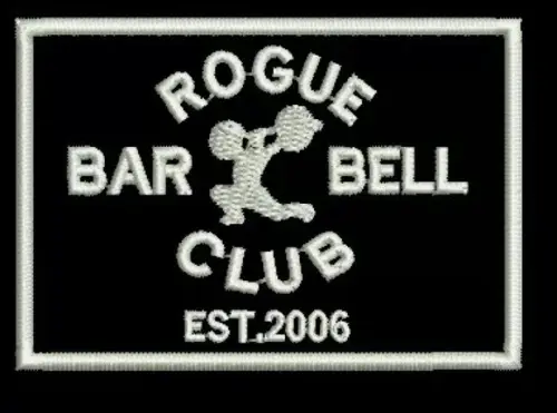 Patch Bordado Crossfit com Fixador Parte Macho 009