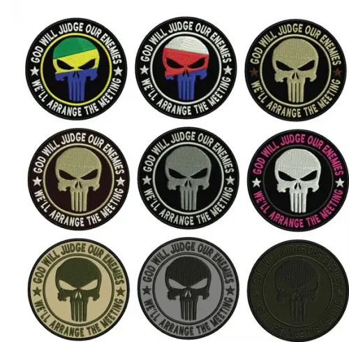 Patch Bordado Justiceiro Punisher Fixador/termocolante