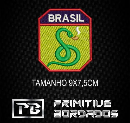 Patch Cobra Vai Fumar Cascavel Fixador Farda /Termocolante