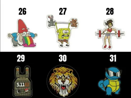 Patch Crossfit Bordado Vários Modelos