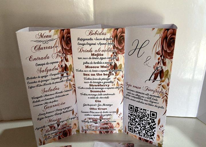 Menu de mesa 3 partes