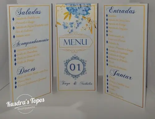 Menu de mesa 3 partes
