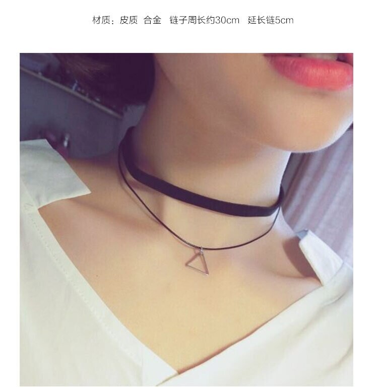 Choker Cordão Gargantilha Colar Bijoux Preto modelo 2.10
