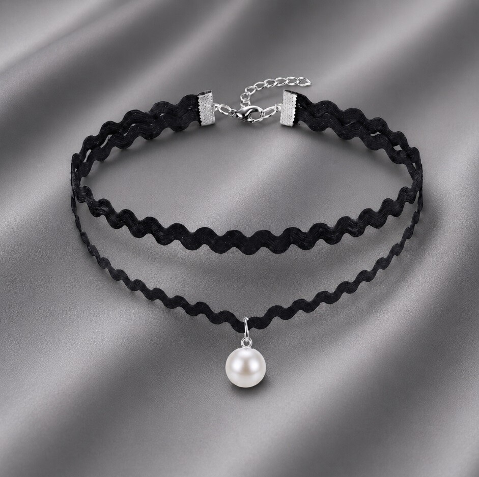 Gargantilha Choker Sianinha Modelo 2.4, Delicada E Ajustável