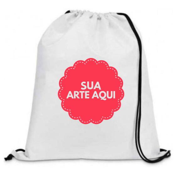 10 Mochilinhas Personalizada 30x40 em Tecido Oxford