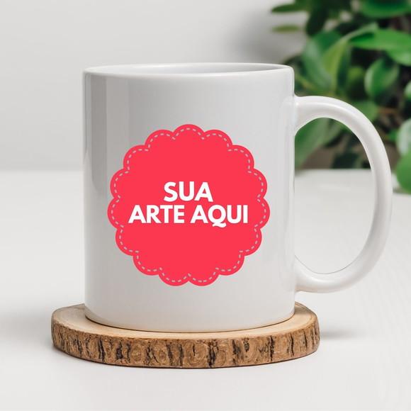 10 Canecas Cerâmica Personalizada 350ml - Produção Rápida