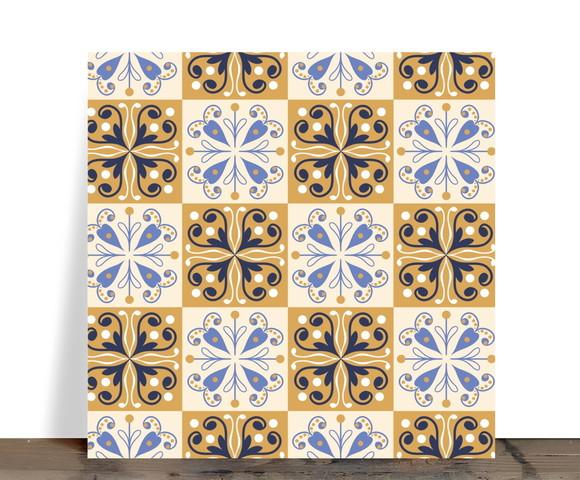 Azulejo Decorativo Azulejaria Portuguesa 15x15 Cerâmica