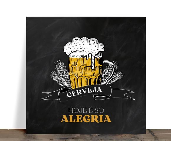 Azulejo Decorativo Gourmet Cerveja Alegria 15x15 Cerâmica