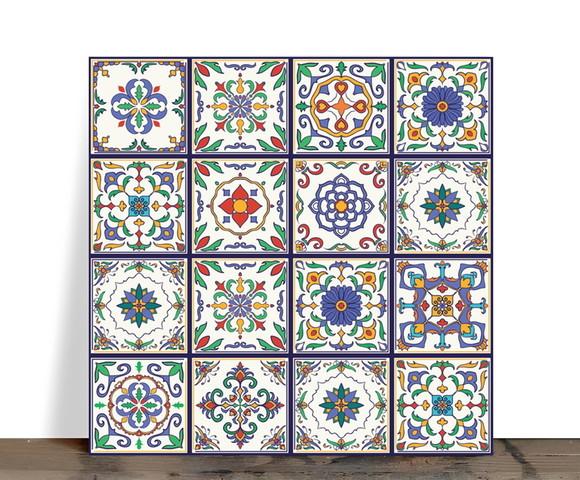 Azulejo Decorativo Mosaico Cores Rústicas 15x15 Cerâmica