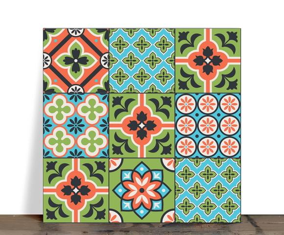 Azulejo Decorativo Mosaico Mandala Moderna 15x15 Cerâmica