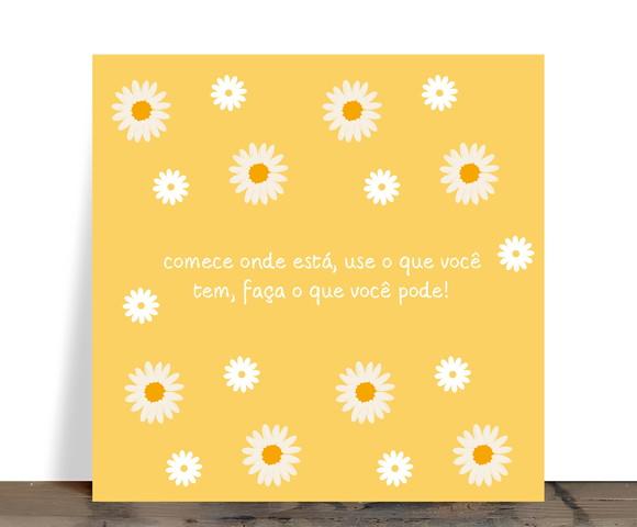 Azulejo Decorativo Motivacional Comece Onde Está 15x15 Cer