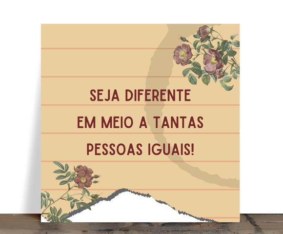 Azulejo Decorativo Motivacional Seja Diferente