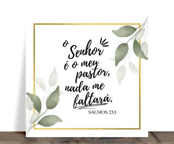 Azulejo Decorativo o Senhor É o Meu Pastor Salmo 23 15x15