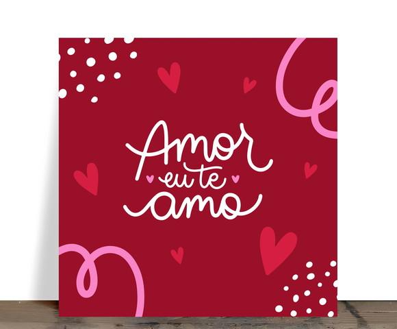 Azulejo Decorativo Romântico Amor Eu Te Amo 15x15 Cerâmica
