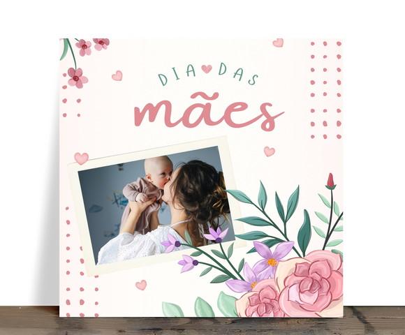 Azulejo Personalizado Dia das Mães com Foto 15x15 Cerâmica