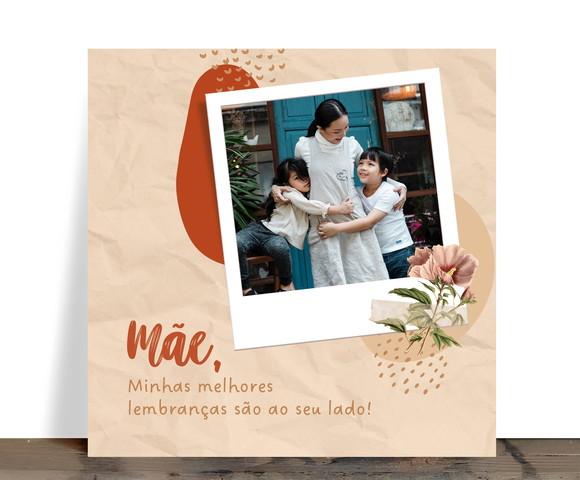Azulejo Personalizado Mãe Melhores Lembranças com Foto