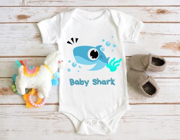 Body Bebê Baby Shark - Conforto e Diversão