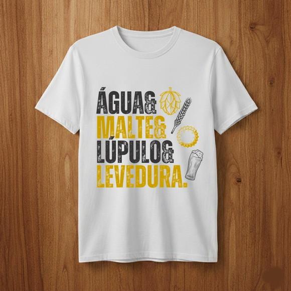 Camiseta Água, Malte, Lúpulo e Levedura Lei da Pureza