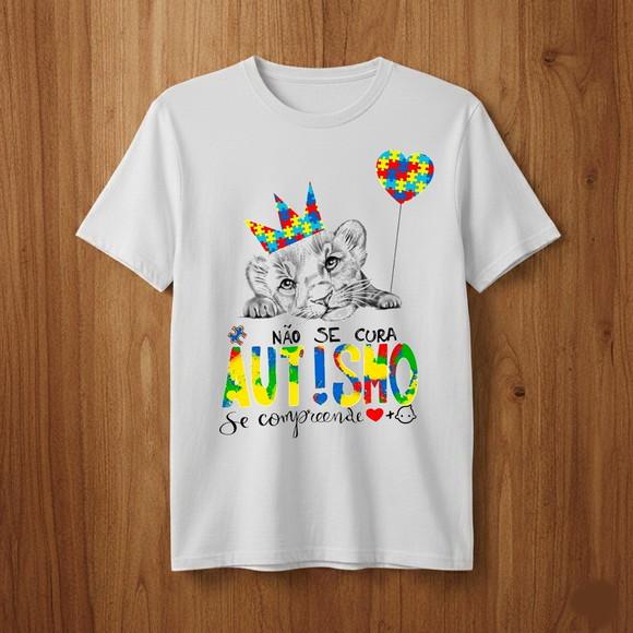 Camiseta Autismo Leãozinho Conscientização Tea