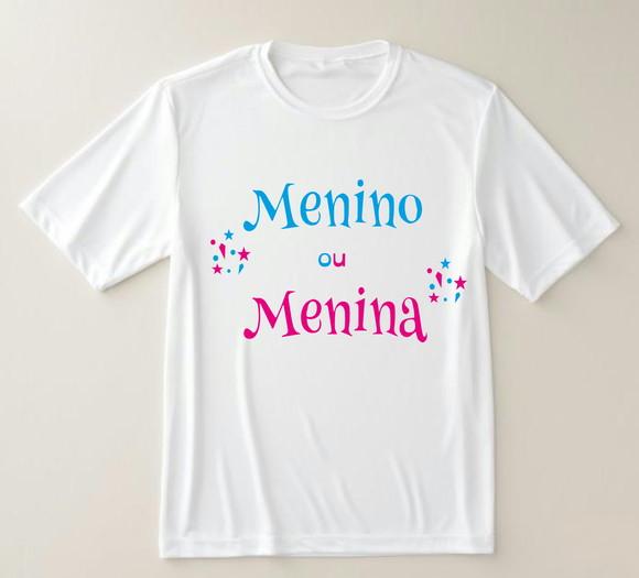 Camiseta Chá Revelação Menino ou Menina