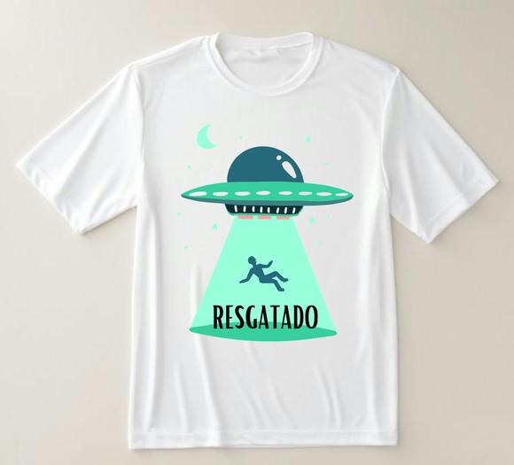 Camiseta Divertida Ovni Resgatado - Estilo Geek