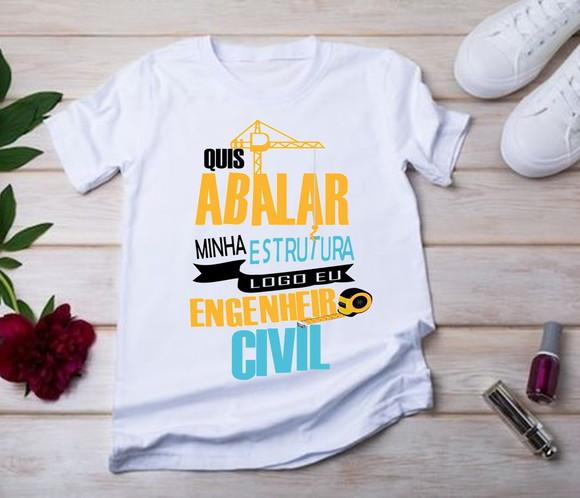 Camiseta Engenheiro Civil Unissex - Presente Eng.civil