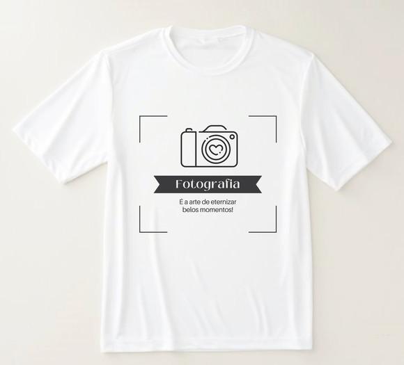 Camiseta Fotografia Minimalista Frase Inspiradora