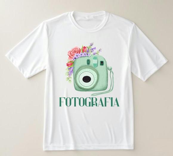 Camiseta Fotografia Floral Arte, Cor e Delicadeza