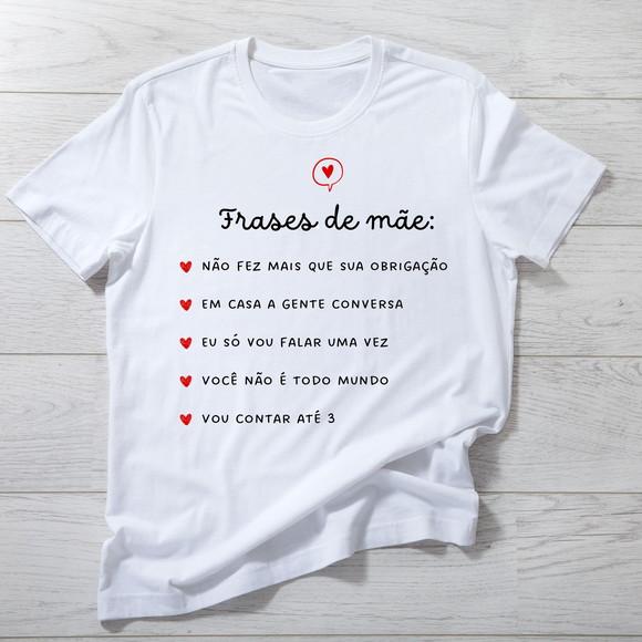 Camiseta Frases de Mãe - Divertida e Cheia de Amor!