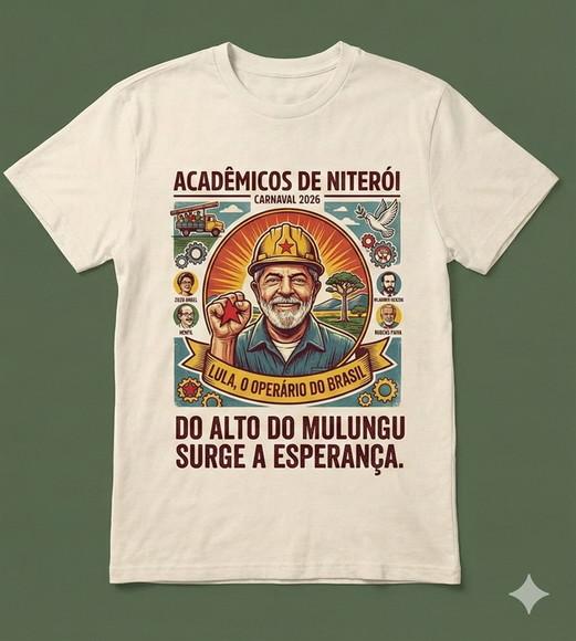 Camiseta Lula Carnaval 2026 - o Operário do Brasil