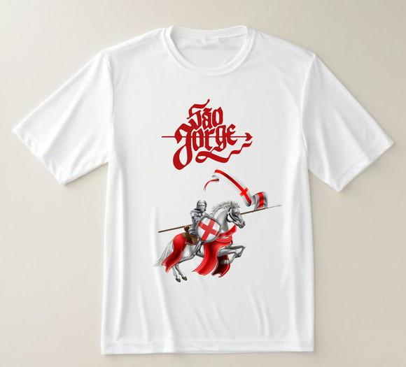 Camiseta São Jorge Guerreiro - Fé e Proteção em Cada Detalhe