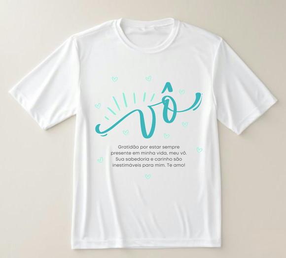 Camiseta Vô Presente Dia dos Pais - Homenagem Afetuosa