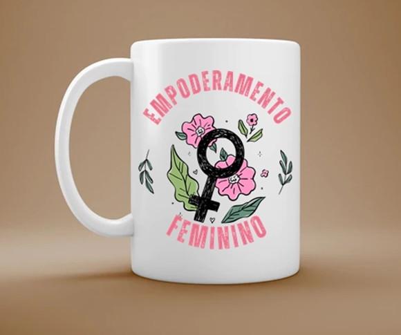 Caneca Empoderamento Feminino - Presente Poderoso e Inspirad
