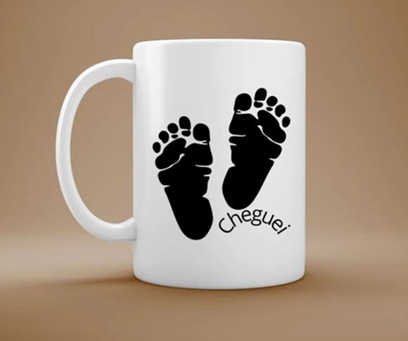 Caneca Nascimento cheguei - Presente de Boas-vindas