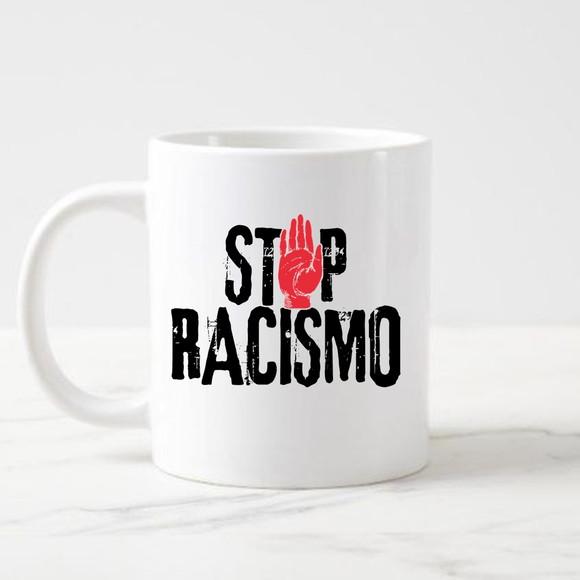 Kit Stop Racismo: Camiseta + Caneca para Eventos