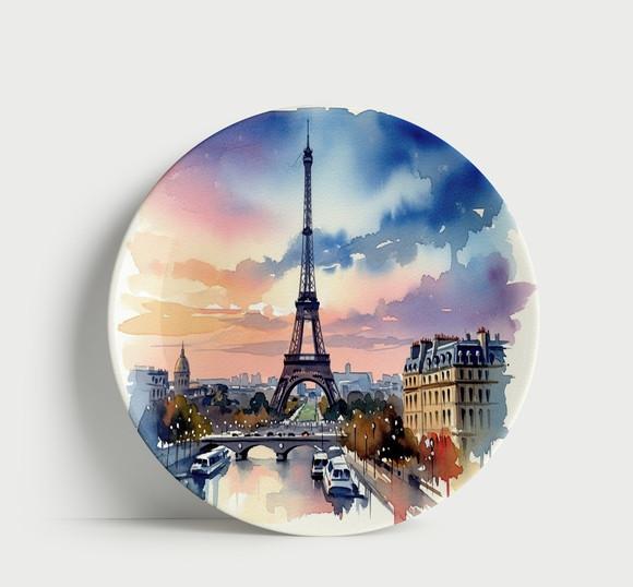 Prato Decorativo Paris Arte e Sofisticação Francesa