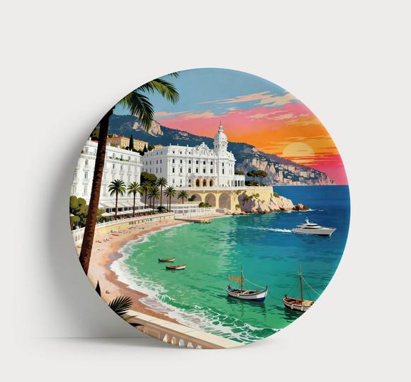 Prato Decorativo Riviera Francesa - Arte Mediterrânea