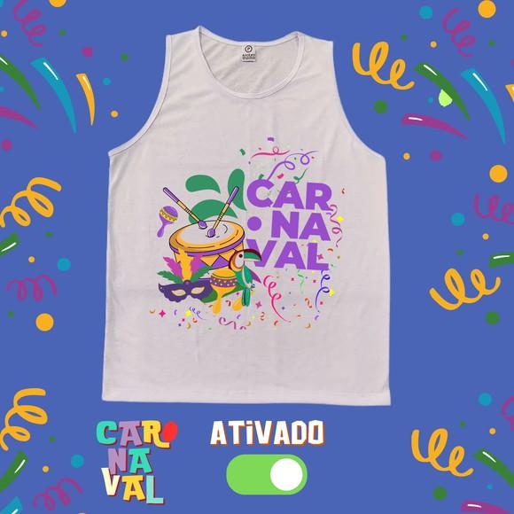 Regata Masculina Carnaval Ativado Instrumentos e Tucano
