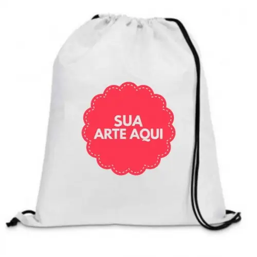 10 Mochilinhas Personalizada 30x40 em Tecido Oxford
