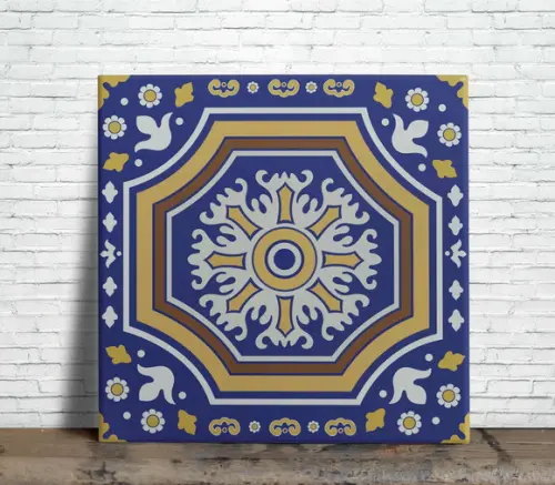 Azulejo 15x15 Português Decorativo com Suporte Brinde