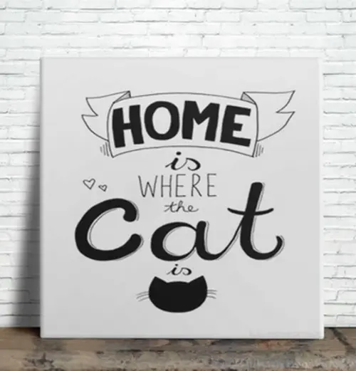 Azulejo Decorativo Home Is Where The Cat Is Gato