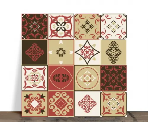 Azulejo Decorativo Mosaico Mandala Tons Terrosos 15x15 Cerâm