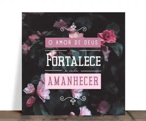 Azulejo Decorativo Religioso Amor de Deus 15x15 Cerâmica