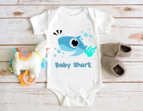 Body Bebê Baby Shark - Conforto e Diversão