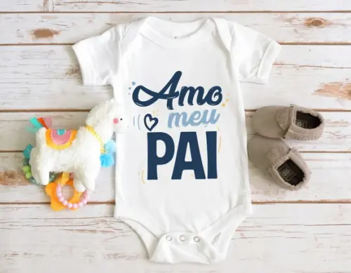 Body Infantil Amo Meu Pai