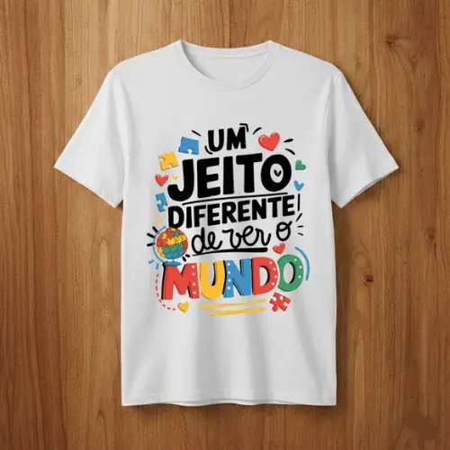 Camiseta Autismo Conscientização Tea Quebra-cabeça Infantil