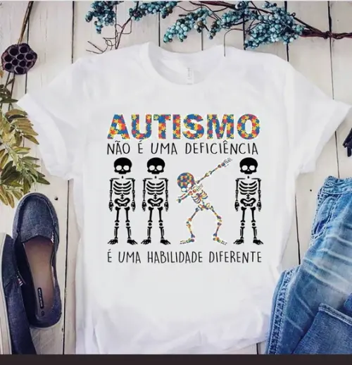 Camiseta Autismo Habilidade Diferente com Estilo