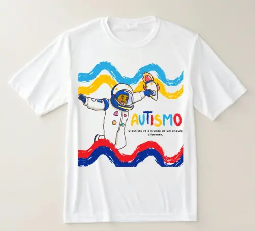 Camiseta Autismo Um Olhar Diferente para o Mundo!