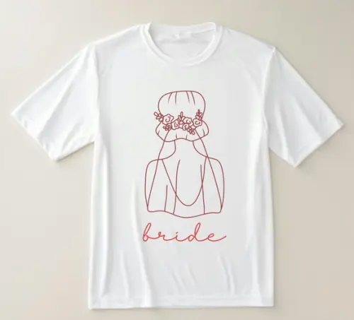 Camiseta Bride Noiva Minimalista